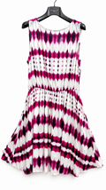 ABITO GAELLE , SMANICATO BIANCO FUCSIA